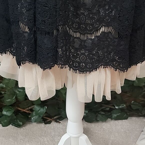 Black Lace and Tulle Sleeveless Dress [SIZE 11]‎ - Picture 3 of 5